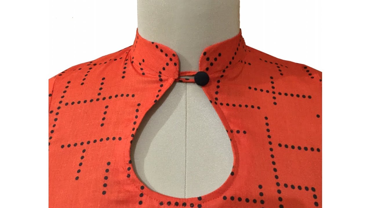 kurti collar neck design cutting and stitching for beginners - YouTube