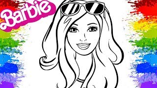 Desenholandia Colorindo Desenho da boneca Barbie Girl Cartoon, Barbie Doll  Fun Videos