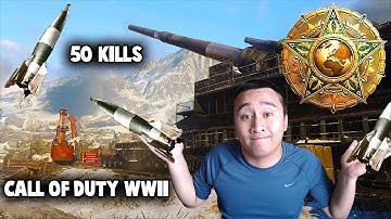 DESTROYING GUSTAV CANNON in solo TDM, V2 ROCKET INBOUND!!!! - COD WW2
