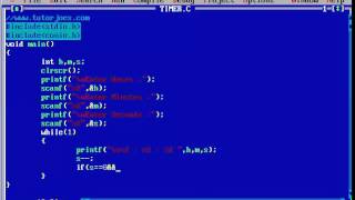 Create Countdown Timer In C Program In Tamil