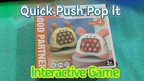 UNBOXING-REVIEW | QUICK PUSH POP IT  INTERACTIVE GAME Console