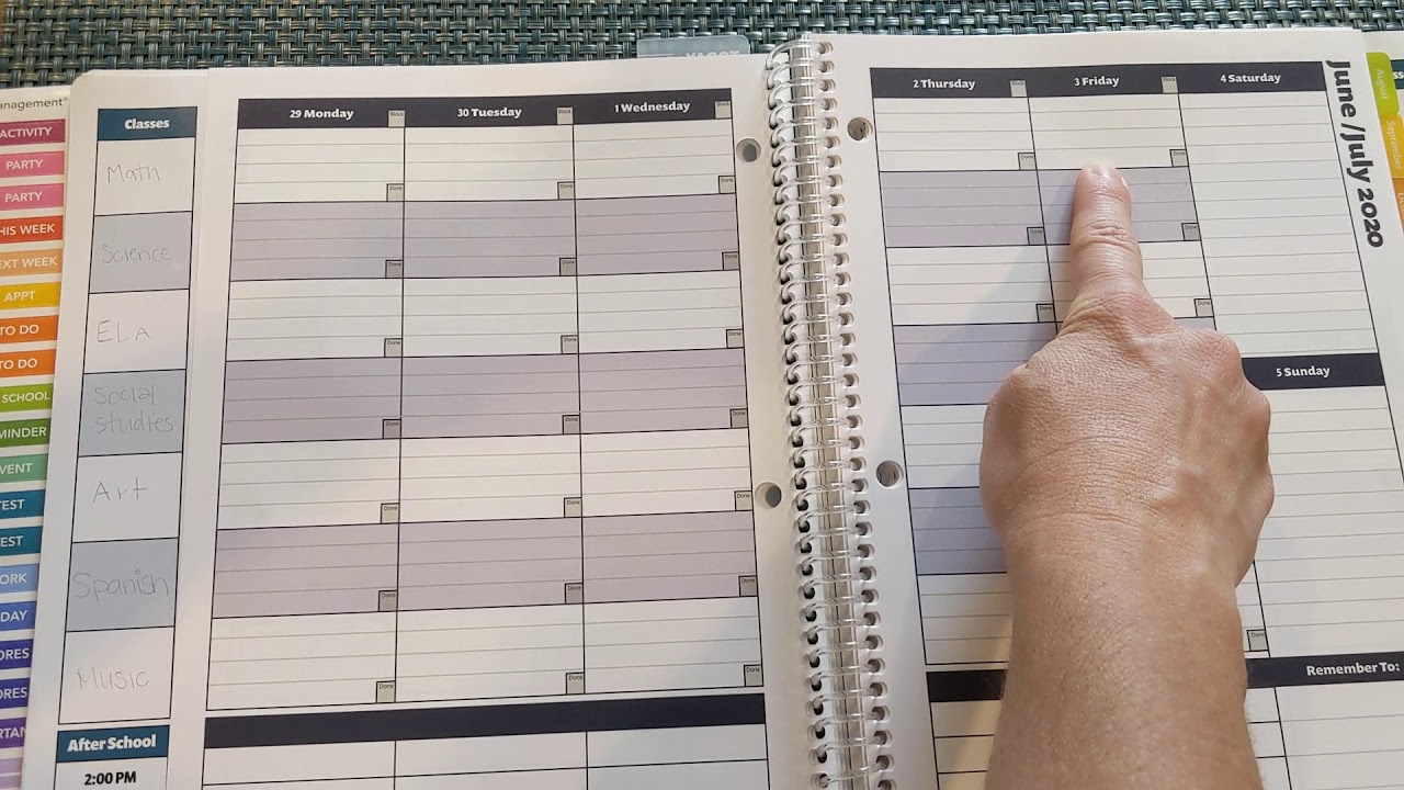 Order Out of Chaos Academic Student Planner Review YouTube