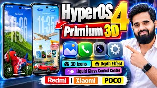HyperOS 4 Premium 3D Icons 🔥 Liquid Glass Control Center & Depth Effect | Redmi, Xiaomi, POCO screenshot 2