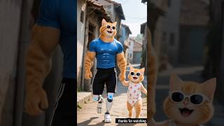 Tommy made a robotic leg for his father 😱 |#aisadstory #aicatvideo #aishorts #viralvideos
