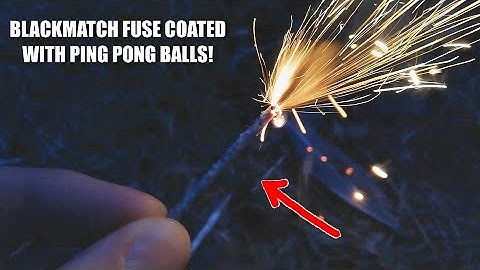 セルロイドでコーティングされたブラックマッチヒューズの性能をテスト中！