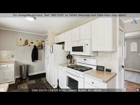 5086 South Center Road, Grand Blanc, MI home video tour