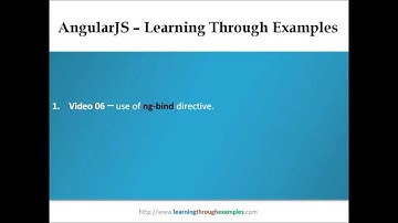 AngularJS 1.x - Learning Through Examples - Video 06