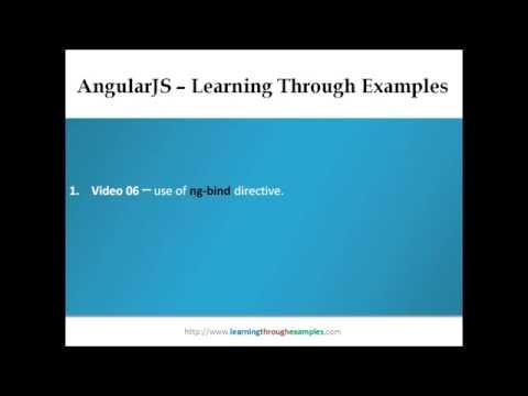 AngularJS 1.x - Learning Through Examples - Video 06