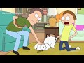 Rick and morty  snuffles the dog becomes smart