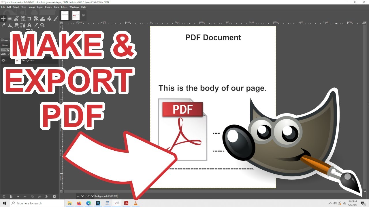 How To Create And Export A PDF In Gimp YouTube How To Create And Export A PDF In Gimp YouTube