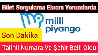 Milli Piyango Sonucu 2021