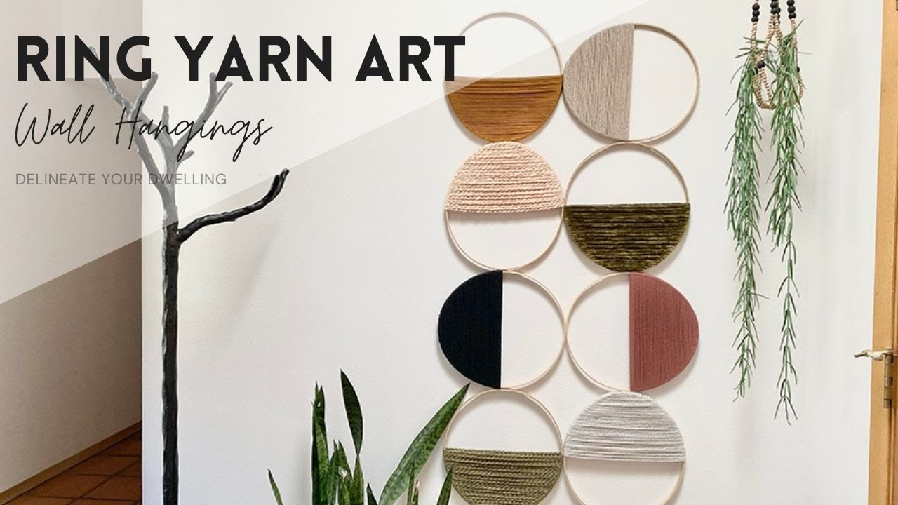Create Gorgeous Ring Yarn Art to hang on your wall 