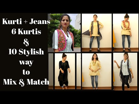 Chic festive Looks : Pairing Kurtis with Classic Denim Jeans