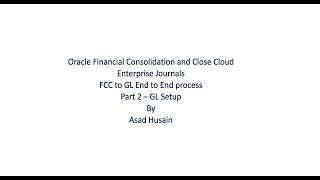 Oracle FCC Cloud - Enterprise Journals Part 2
