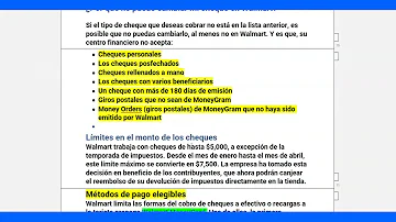 ¿Se puede cobrar un cheque personal de otra persona en Walmart?