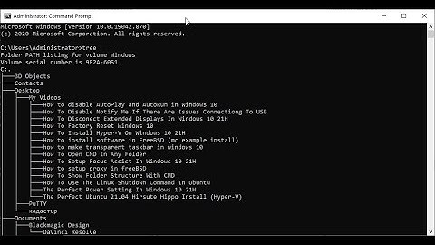 How To Show Folder Structure With CMD