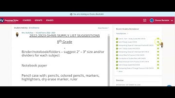 Viewing Upcoming & Overdue Assignments on Schoology