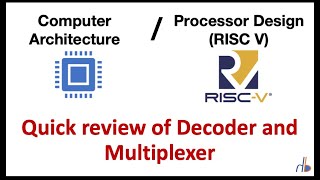 73. Quick review of Decoder and Multiplexer
