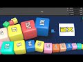 REACHED 70 T CUBES SNAKE 2048.io HIGHEST SCORE CUBES