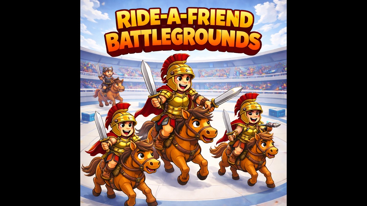 Ride-A-Friend Battlegrounds – Gladiator Horse Arena Battle Game