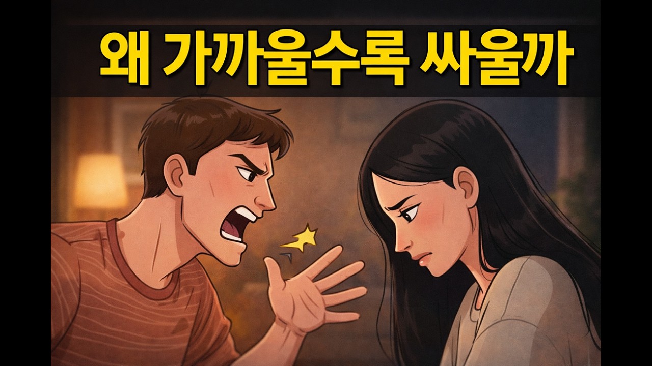 왜 가까울수록 더 많이 싸울까?가족·연인 관계에서 반복되는 심리