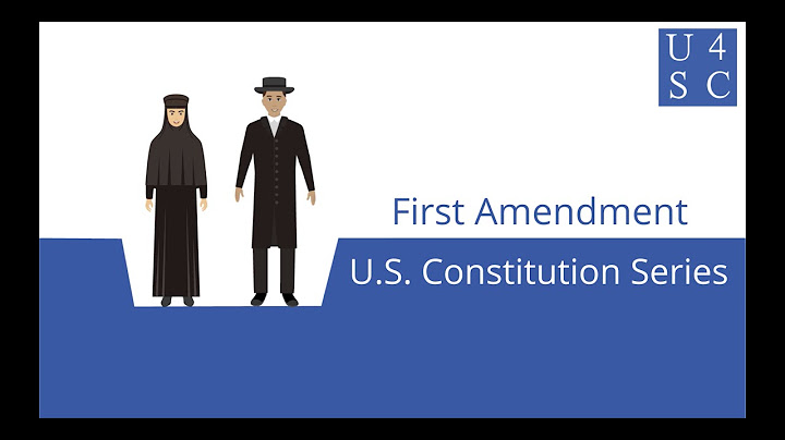 The first amendment to the constitution was intended to
