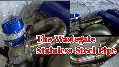 TIG WELDING CUSTOM EXTERNAL WASTEGATE STAINLESS STEEL PIPE OF TOYOTA SUPRA || glentong vlog