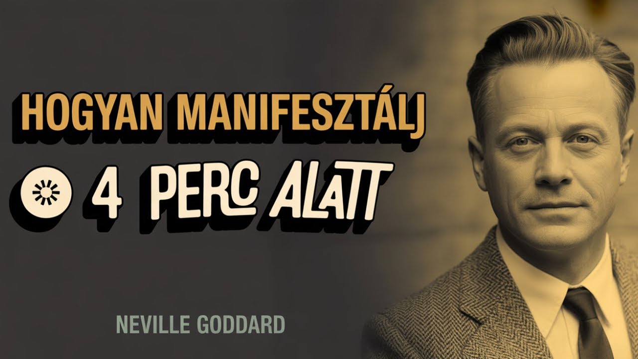 NEVILLE GODDARD – HOGYAN MANIFESZTÁLJ BÁRMIT 4 PERC ALATT (A LEGJOBB MÓDSZER)