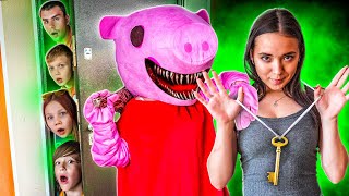 Piggy revenge for the senior squad! Ksenia opened her camp! New Piggy Roblox!