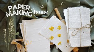 DIY ♻️ How to Make Paper at Home | Soft, Texture, Dried flower | Recycling paper| ASMR Paper Making screenshot 5