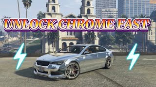 FAST WAY HOW TO UNLOCK CHROME Color In GTA 5 ONLINE SOLO WAY
