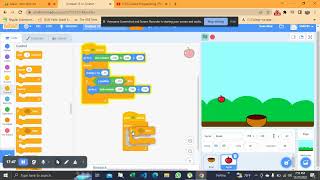 Fruit catcher game in scratch screenshot 1