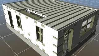 Flogen Insulated Concrete Forms ICF building (animation video)