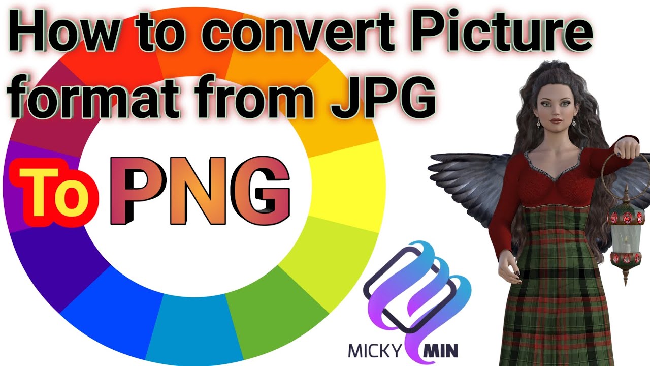 How to Convert Picture format from JPG to PNG with your phone ? - YouTube