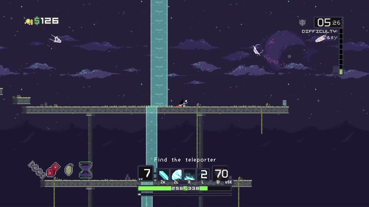 Risk of Rain - Nintendo Switch Longplay -  Two Mercenary Runs