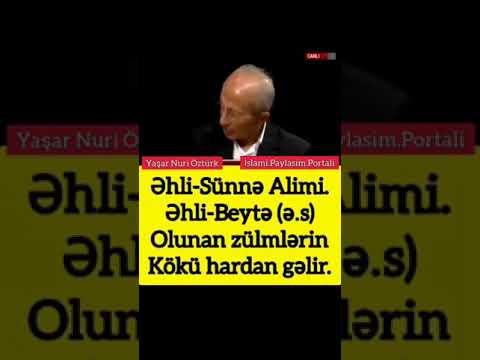 Türkiyəli Əhli-Sünnə alimi müaviyə(l.ə) haqqında