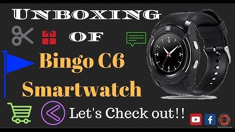 Unboxing of Bingo c6 Smartwatch (Black) - Anirudh Technicals