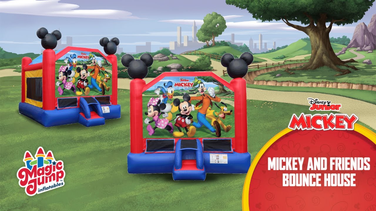ディズニー JUMP!BOUNCE!DANCE! Official Disney Mickey and Friends Inflatable Bounce House