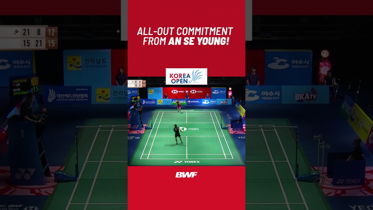 All-out commitment from An Se Young! #shorts #badminton #BWF