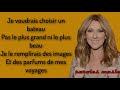 Celine dion  parler  mon pre lyricsparoles.