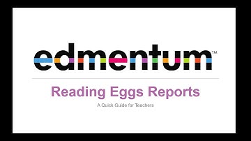 Reading Eggs Reports for Teachers
