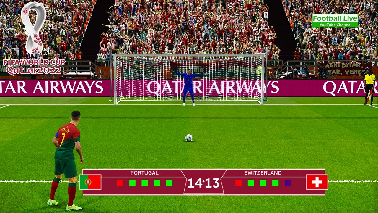 Portugal vs Switzerland - Penalty Shootout FIFA World Cup Qatar 2022 eFootball PES Gameplay