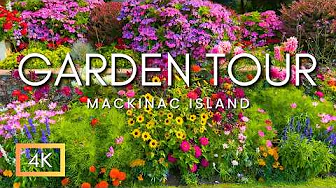 Amazing Garden Gems Of Mackinac Island! | Mackinac Island Garden Tour 2025 | Relaxing Nature Sounds