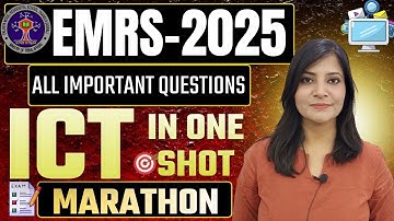 EMRS-2025 || ICT MARATHON CLASS || ICT IMPORTANT MCQs in one video EMRS 2025 TGT PGT EMRS EMRS 2025