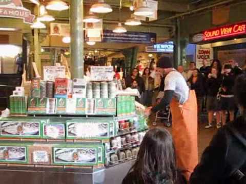 Pike Place Fish Throw Seattle | Mark Wiens