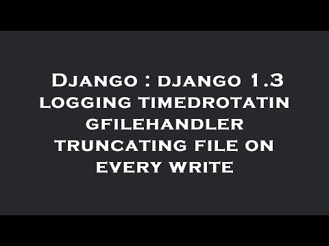 Django : django