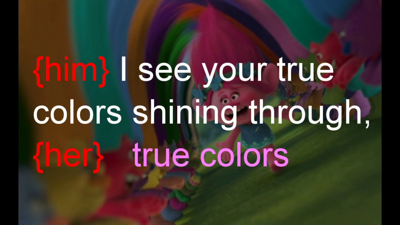 True Colors KARAOKE Justin Timberlake and Anna Kendrick Trolls YouTube