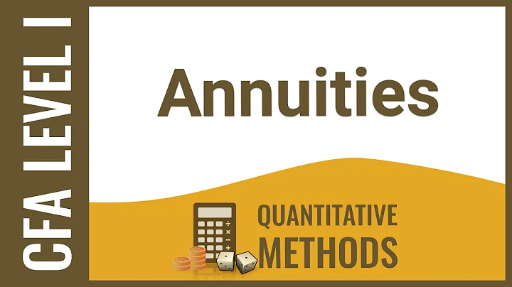 CFA Level I Quant - Annuities