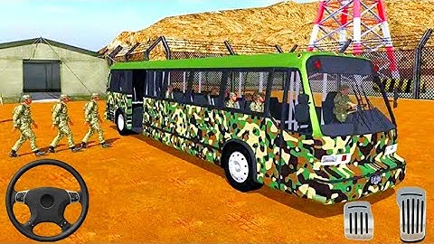 Army Bus Driver 2021: Real Military Coach Simulator - Offroad Bus Driving - Android Gameplay