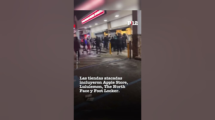 🚨En EE.UU. saquearon locales de reconocidas marcas de ropa y tecnología
